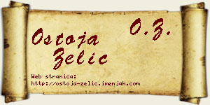 Ostoja Zelić vizit kartica